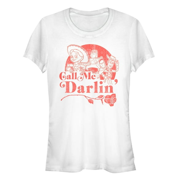Junior's Toy Story Jessie Call Me Darling  Graphic Tee White Small