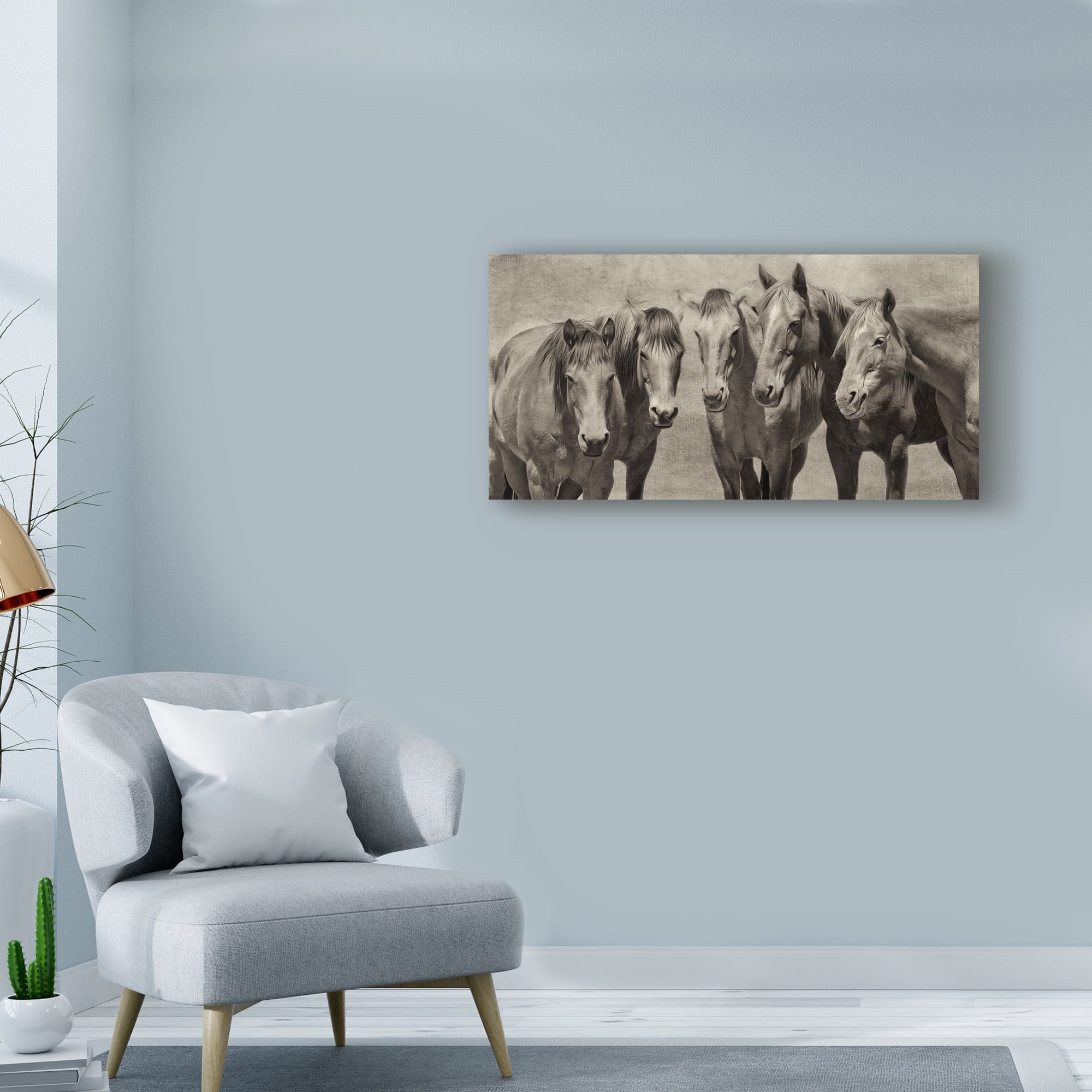 Trademark Fine Art 'Meeting of the Minds Horse' Canvas Art by PHBurchett