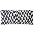 thumbnail image 2 of (2 pack) Urban Shop 20" x 48" Cozy Body Pillow, Abstract Black & White Check, 2 of 11