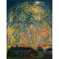 thumbnail image 2 of Nikolai Alexandrovich Tarkhov 15x18 Black Ornate Wood Framed Double Matted Museum Art Print Titled - Fireworks in Nice, 2 of 5