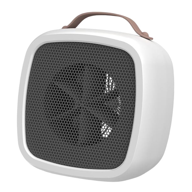 Portable Heater,Portable Fan Heater Air Warmer Living Room,PTC Ceramic Heating Tools Bedroom Office Desk,Winter Warm Space Electric Heater Thermostat,Household Space Heater Energy Saving White Zulema Calefactor portátil