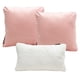 thumbnail image 1 of Set de 3 Cojines (2 Cuadrado Grande Rosa, 1 Rectangular Blanco), 1 of 8