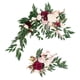 thumbnail image 4 of Guirnalda de flores artificiales estilo granja, arreglo floral de flores de seda para bodas 4 rojo rosa, 4 of 9