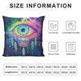 thumbnail image 5 of Orinice Rainbow Graphic Decorative Cushion Throw Pillow Cover for Home Couch Living Room Bed Sofa Square Short Plush 1PC 24x24in, 5 of 5