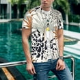thumbnail image 6 of KLL Tropical Leaves for Men's Baseball Shirts,Short Sleeve Casual Shirts Button Down Shirt for Men Beach Summer Wedding Shirt-Medium, 6 of 7