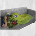 thumbnail image 6 of Christmas Soft Flannel Fleece Throw Blanket, Hanging Ornaments Branches New Year Celebration Party Xmas Environment, Cozy Plush for Indoor and Outdoor Use, 60" x 80", Multicolor, by Ambesonne, 6 of 6