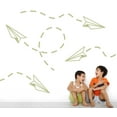 thumbnail image 1 of Flying Paper Airplane Kids Modern Wall Art Decal, 1 of 4