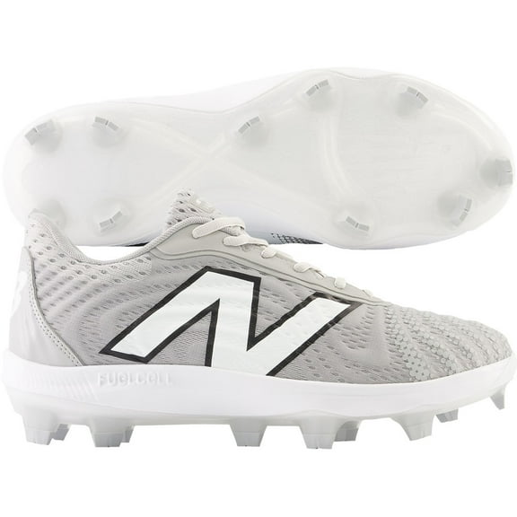 New Balance Men's FuelCell 4040v7 Low Molded Baseball Cleat Grey/White 10.5