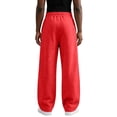 thumbnail image 6 of Men Loose Fit Jogger Pants Elastic Drawstring Waist Wide Leg Casual Sweatpants Breathable Outdoor Workout Pants With Side Pockets M, 6 of 8