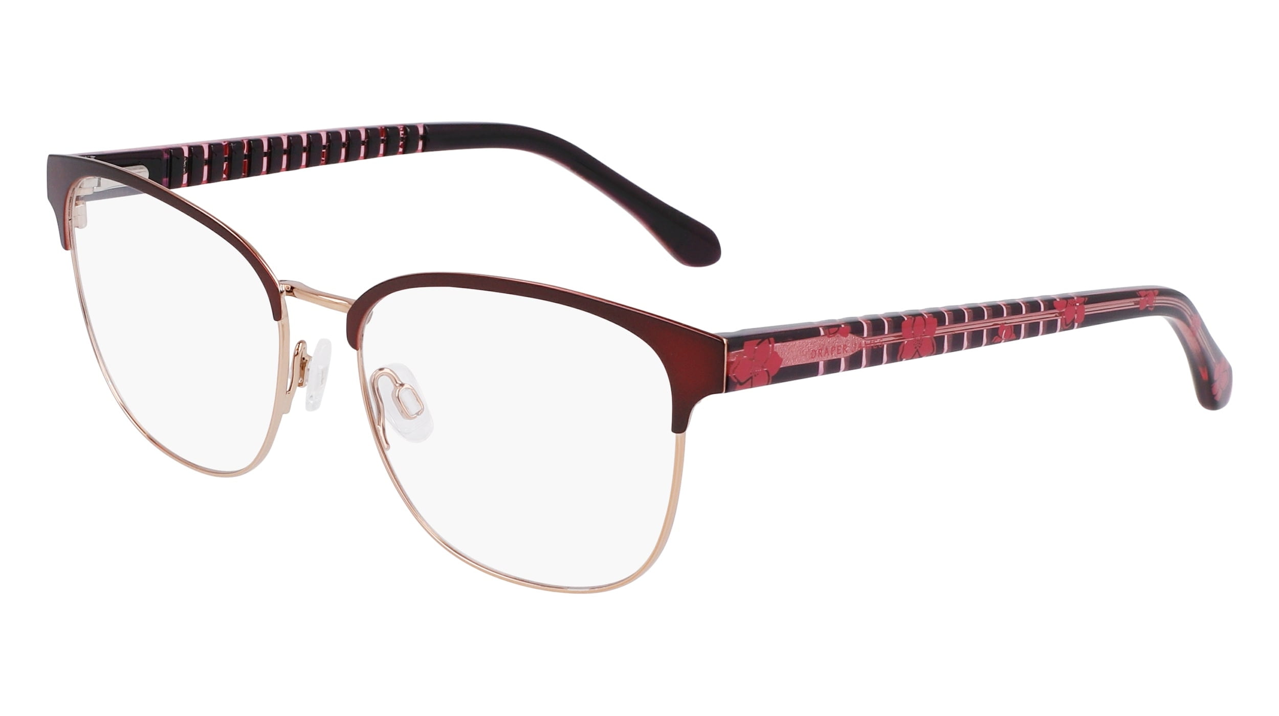 NIB Draper JAMES sunglasses DJ7005 (604) MERLOT STRIPE 326456_53-22-140_001_BLACK.jpg main image 2