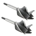 thumbnail image 4 of 2Pcs Woodworking Drill Bit Metal Hole Saw Auger Bit 4‑Fulte 4‑Slot Hex Shank Cutter Tool 35mm, 4 of 5