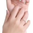 thumbnail image 5 of Rose Tone, Simulated Cubic Zirconia Size-10 Full Eternity Stackable Band Wedding Engagement Bridal Ring 925 Sterling Silver, 5 of 7