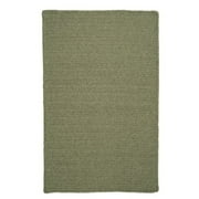 Colonial Mills 28" Green Handmade Braided Stair Tread Reversible Rug