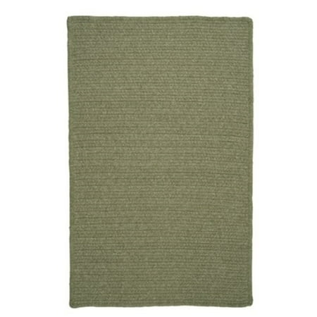 Colonial Mills 28" Green Handmade Braided Stair Tread Reversible Rug