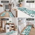 thumbnail image 5 of Teal Daisy Flower Pattern Kitchen Rugs Sets Of 3,Kitchen Runner Rugs Non Skid Washable,Decorative Kitchen Floor Mats for Kitchen,Sink,Laundry,17"x30"+ 17"x47" + 17"x59", 5 of 6