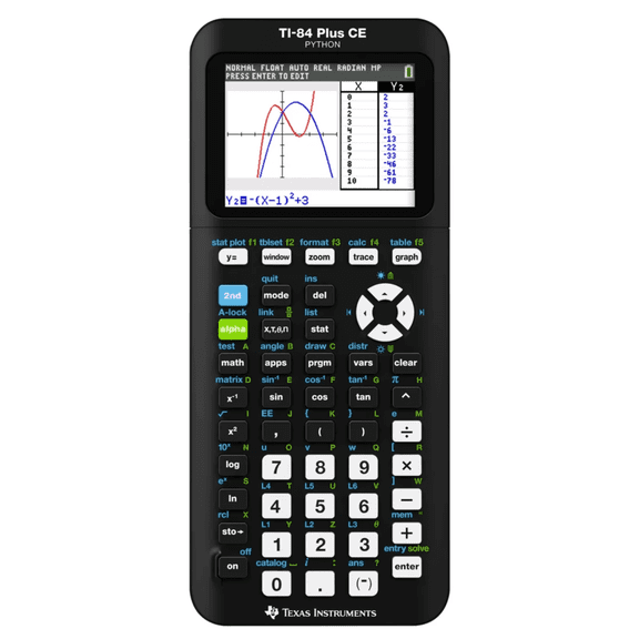 Open Box Texas Instruments TI-84 Plus CE Python Color Graphing Calculator - Black
