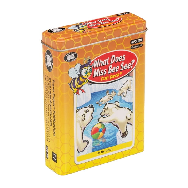 Super Duper Publications What Does Miss Bee See? Fun Deck Flash Cards