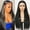 black, variant on Creamily 30 Inch Black Wigs For Women 13x3 Lace Wig Pre-Plucked Long Straight Glueless 1B Black Wigs For Women Ready to Wear Wigs Beginner Friendly