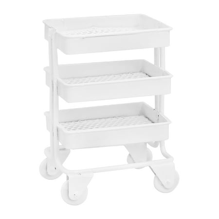 

Simulated Mini Cart Storage Cart Adornment for Mini House Movable Trolley Storage Rack Model