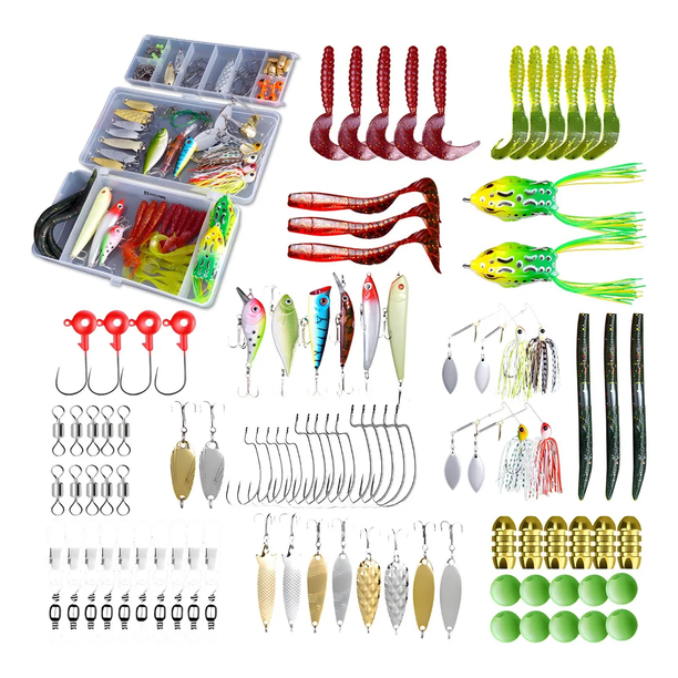 Señuelos Pesca Bloosom Profesional,kit De Curricanes Pesca 102 Pcs Verde Lima
