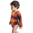 thumbnail image 3 of Xecao Sunset River Western Cowboy Print Baby unisex-baby Cotton Long-sleeve Bodysuits-6 Months, 3 of 6