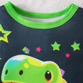 thumbnail image 7 of Gunia Little Boys Halloween Pajamas Glow In The Dark Dinosaur Long Sleeve Crewneck Top And Pants 2 Piece Fall Pjs Holiday Party Sleepwear, 7 of 7