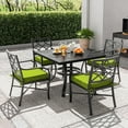 thumbnail image 6 of Kimunuk Outdoor Chair Cushions set of 2, 22" x 22" Zipped Waterproof Outdoor Seat Cushions Couch Pads with Ties for Patio Furniture, Grass Green, 6 of 6