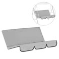 thumbnail image 2 of Garden Swing Seat Cover Patio Accessory Garden Swing Sunscreen Cushion Protection Bench Covers Gray, 2 of 9