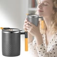 thumbnail image 3 of 16 oz Coffee Mug, Vacuum Insulated Camping Mug with Lid, Double Wall Stainless Steel Travel Tumbler Cup, Thermal Coffee Mug, 3 of 9