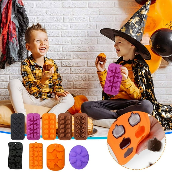 AZXY Silicone Chocolate Molds, Non-Stick Candy Bar Molds, Food Grade Temperature Resistant Baking Molds for DIY Chocolates, Candies, Mini Cakes, Suitable for Halloween