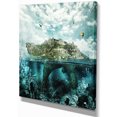 thumbnail image 2 of Island Like Large Fantasy Turtle - Animal Art Canvas Print, 2 of 3