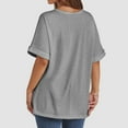 thumbnail image 5 of Women Oversized T Shirt 60 Polyester 35 Rayon 5 Spandex Crewneck Short Sleeve for All Seasons, 5 of 7
