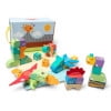 Melissa & Doug Blockables™ Dinosaur Snap And Play, Mix And Match Connectable Wooden Building Blocks Play Set Toy for Preschool Boys And Girls (69 Pcs)