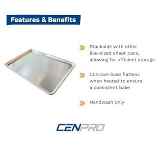 Winco ALXP-1318P 13 x 18 Perforated Aluminum Sheet Pan, Half Size