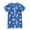 Q55-Blue, variant on Toddler Boy Sun Swimsuit Ocean World Animal Print Zipper Short Sleeve Childrens Swimsuit,Sizes 6-12 Months