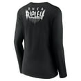 thumbnail image 3 of Women's Black Rhea Ripley This Is My Brutality V-Neck Long Sleeve T-Shirt, 3 of 3