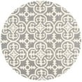 thumbnail image 2 of SAFAVIEH Chatham Amery Geometric Wool Area Rug, Dark Grey/Ivory, 5' x 5' Round, 2 of 5