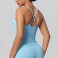 thumbnail image 4 of Fnooota Workout Tank Tops for Women, Racerback Running Scoop Neck Sleeveless Yoga Camisole Sky Blue Size XL, 4 of 4