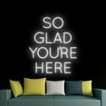 thumbnail image 4 of Handmadetneonsign So Glad You're Here Neon Sign, Party Wall Art Decor, Bar Pub Beer Home Wall Decor, 4 of 5