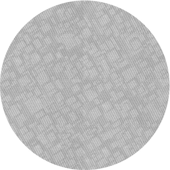 Ahgly Company Indoor Round Patterned Gray Goose Gray Area Rugs, 4' Round