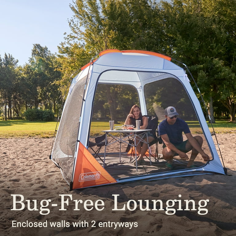 Coleman Skyshade 8' x 8' Screen Dome Tent, Fog - Walmart.com