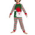 thumbnail image 4 of LUXUR Vêtements de Nuit à Manches Longues pour Femmes Hommes Enfants Décontracté Noël Rouge Vert Maman 2TG, 4 of 7