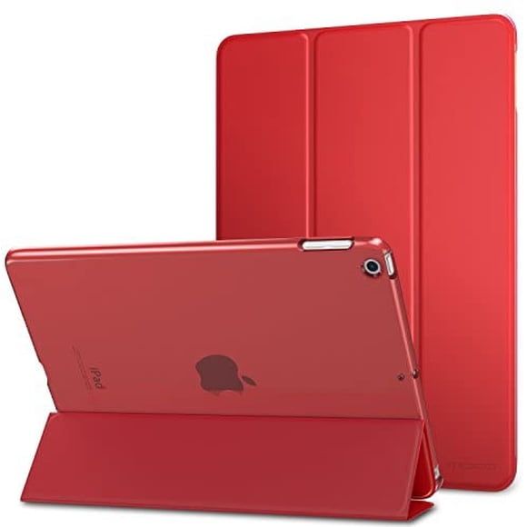 MoKo Case Fit 2018/2017 iPad 9.7 6th/5th Generation - Ultra Slim Lightweight Smart-Shell Stand Cover with Translucent