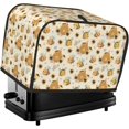 thumbnail image 1 of Toaster Cover 2 Slice Honeybee Dustproof Bread Maker Cover Fingerprint Bakeware Protection Wide Slot Toaster Bag Reusable Kitchen Small Appliance Cover TC18, 1 of 1