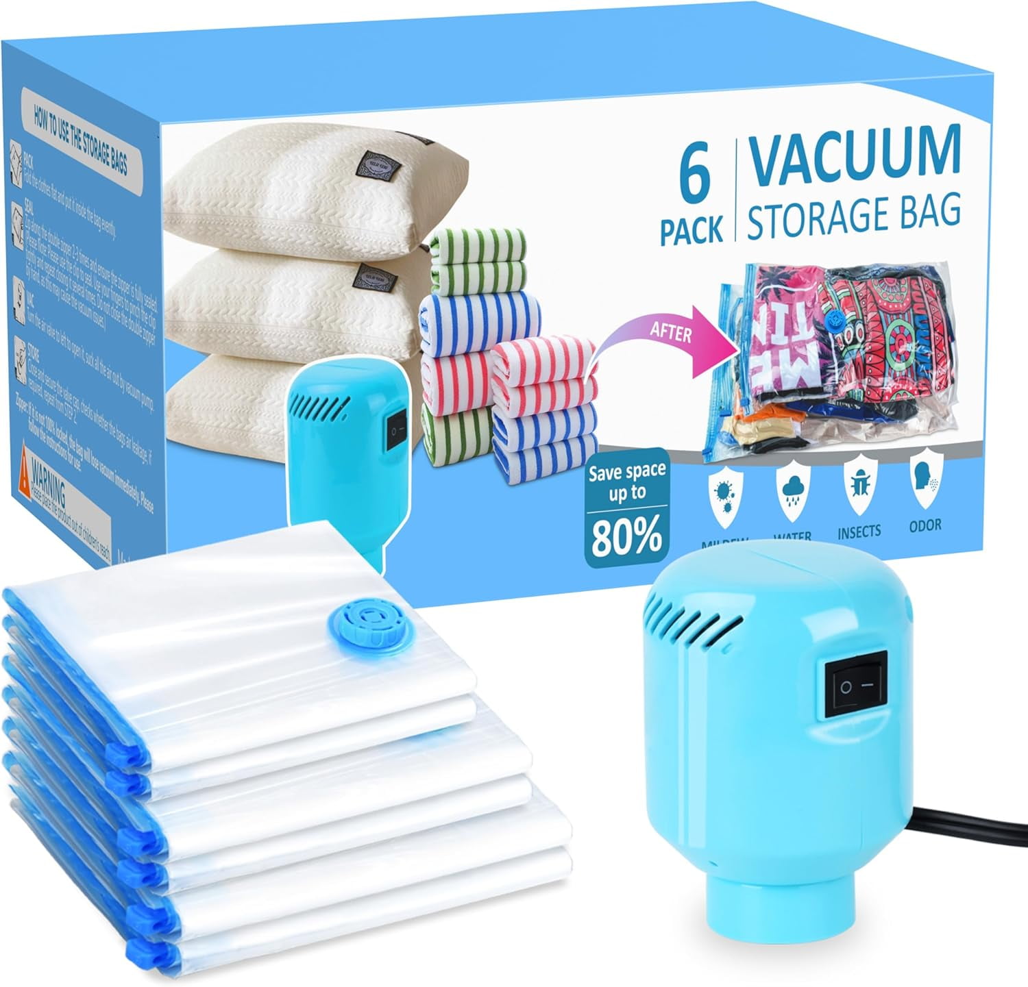 TICONN Confezione da 8 sacchetti extra large resistenti, con cerniere e