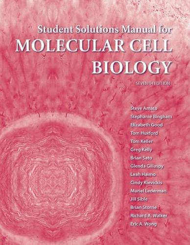 Solutions Manual for Molecular Cell Biology (Edition 7) (Paperback