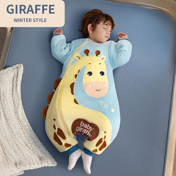 Baby Sleep Bag Kids Anti Kicking Baby Split Leg Sleep Bag With Clip Cotton Pure Cotton Cartoon Warmness