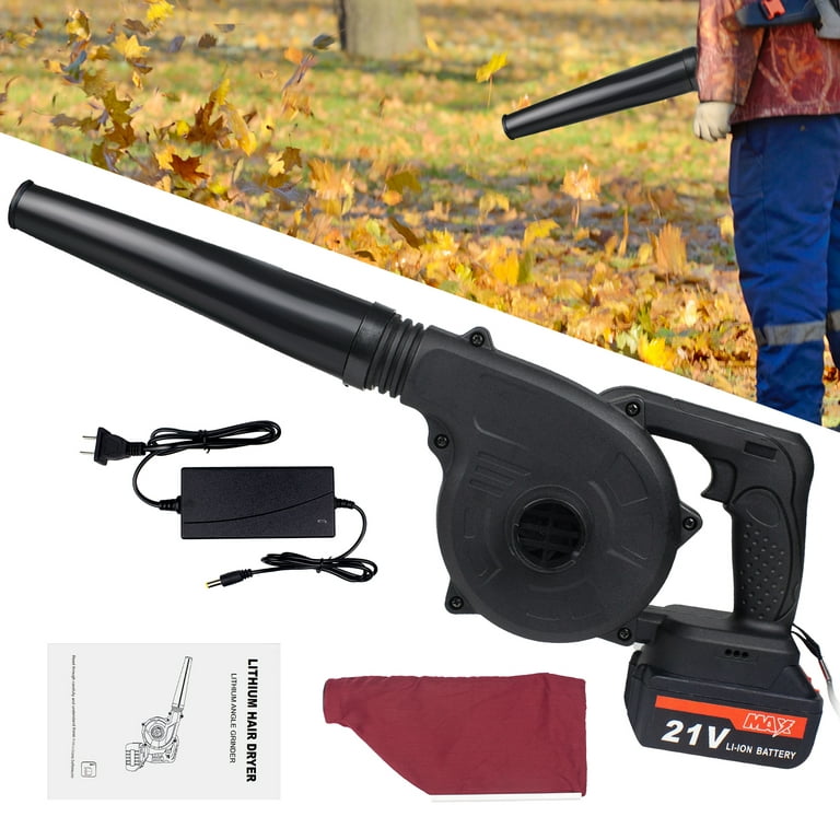 Cordless Leaf Blower 2-in-1 Sweeper/Vacuum 2.0 AH Battery for