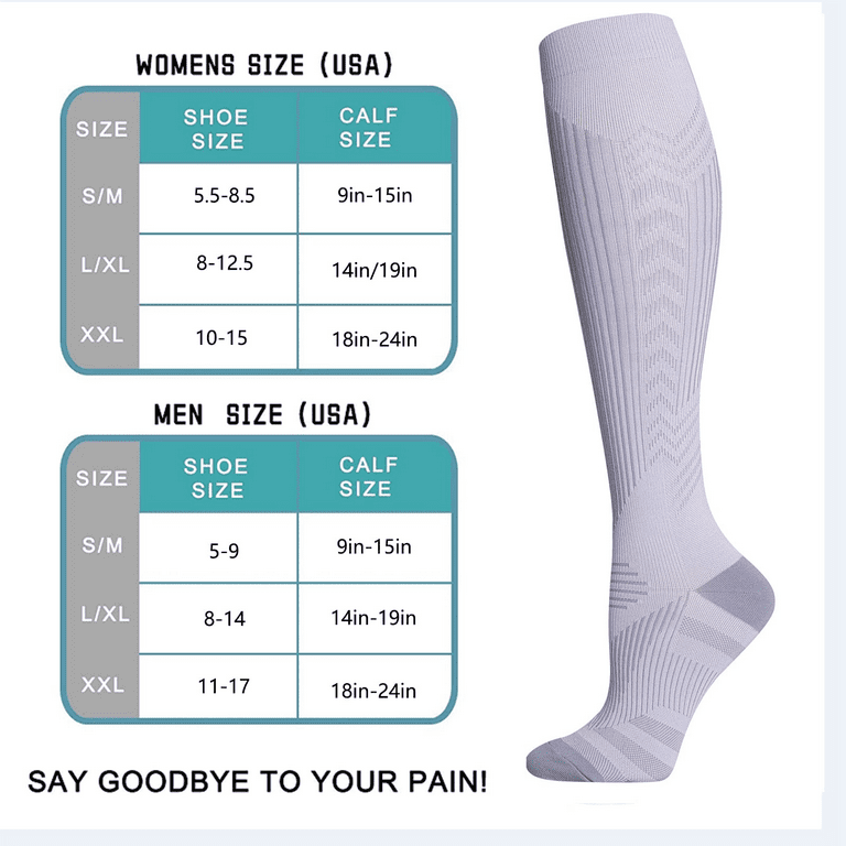 YIFVTFCK Stamina Compression Socks (20-30mmHg) for Men & Women Knee High  Medical Support Socks Best for Edema,Varicose