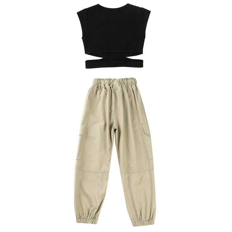 Girls crop deals pants